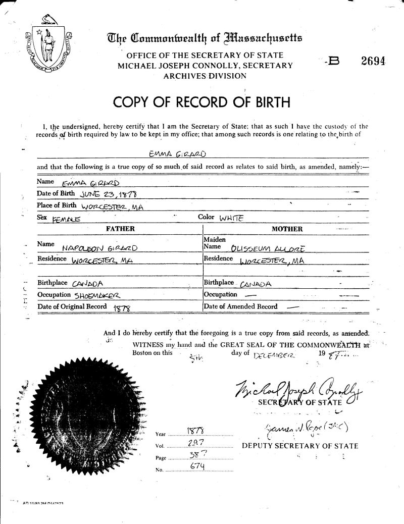 Birth Certificates Quebec Free Online